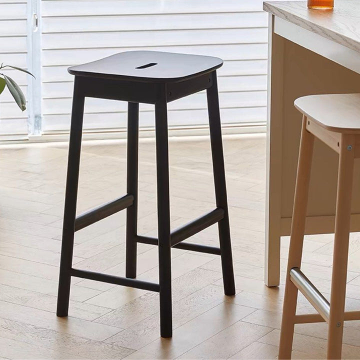 JETT Modern Solid Wood Bar Stool