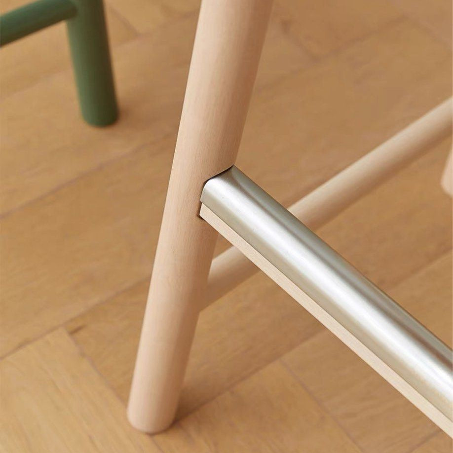 JETT Modern Solid Wood Bar Stool