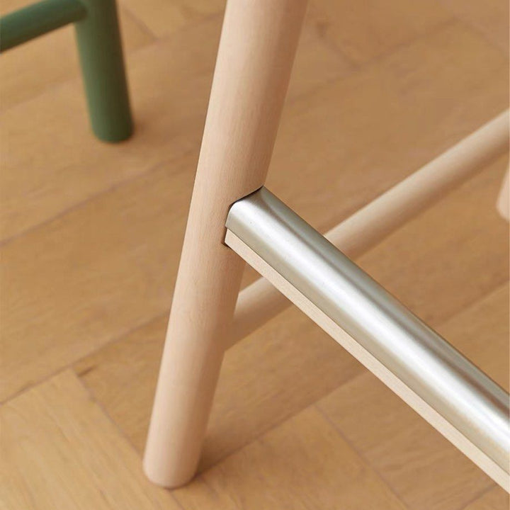 JETT Modern Solid Wood Bar Stool