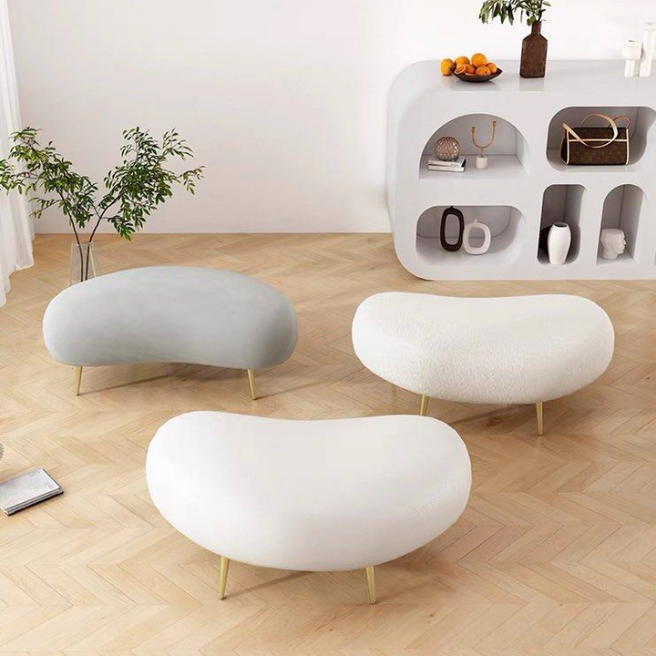 THORA Modern Boucle Ottoman