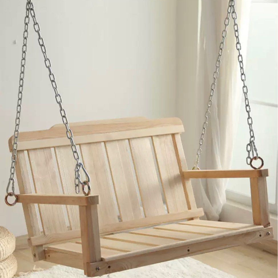 JONAH Japandi Solid Wood Swing Chair