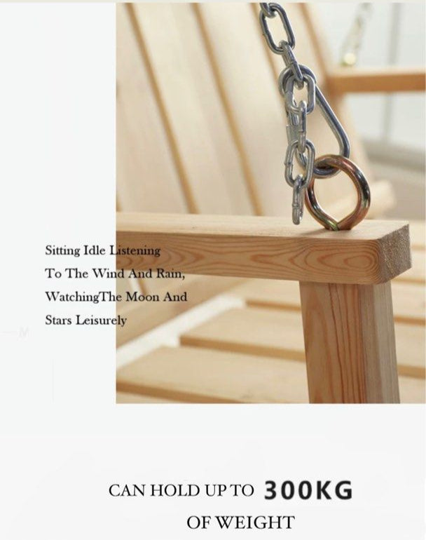JONAH Japandi Solid Wood Swing Chair