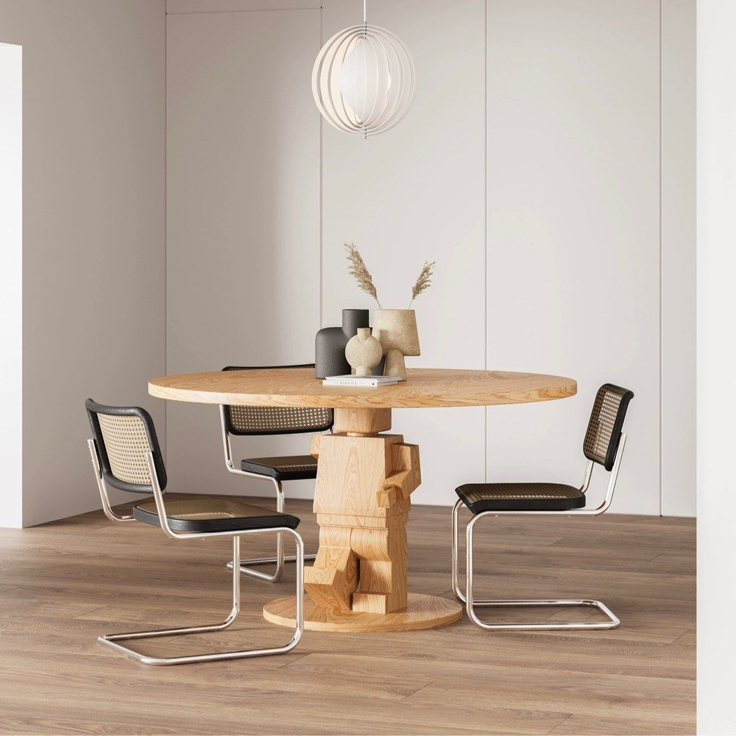 QUILL Modern Solid Wood Round Dining Table