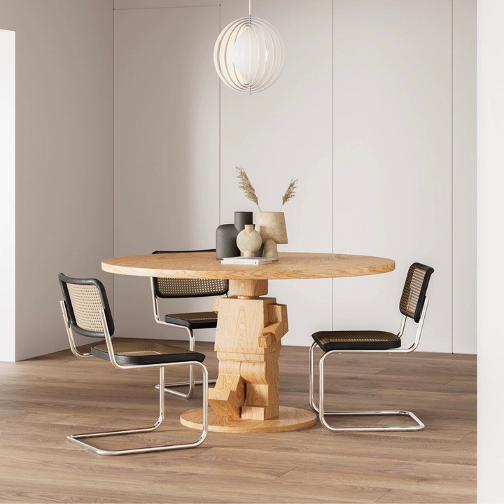 QUILL Modern Solid Wood Round Dining Table