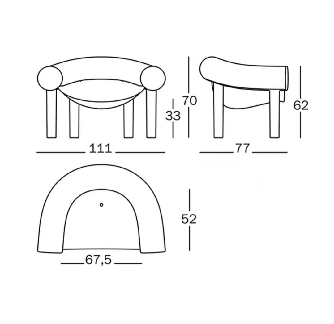 MEDIX Modern Outdoor Lounge Chair