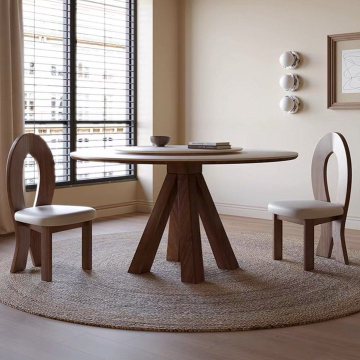LUCINDA Japandi Round Sintered Stone Dining Table