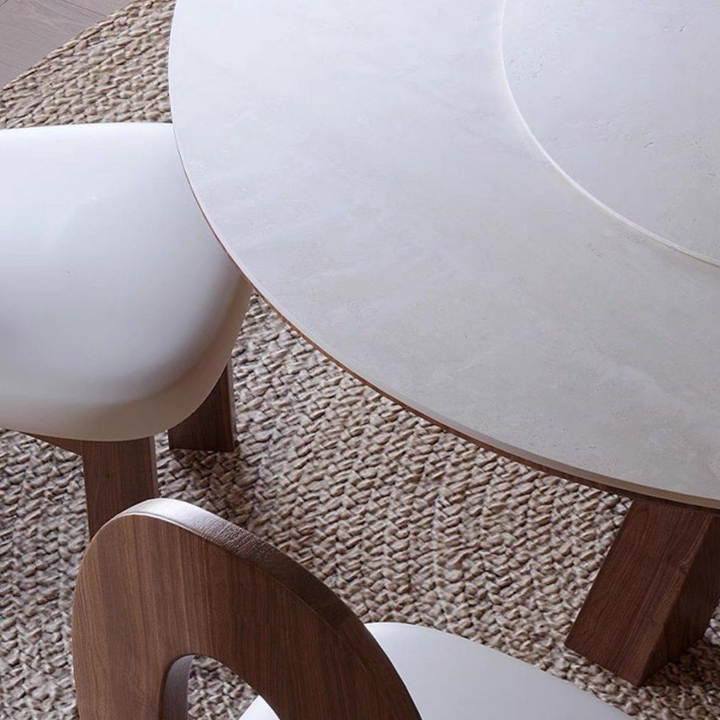 LUCINDA Japandi Round Sintered Stone Dining Table