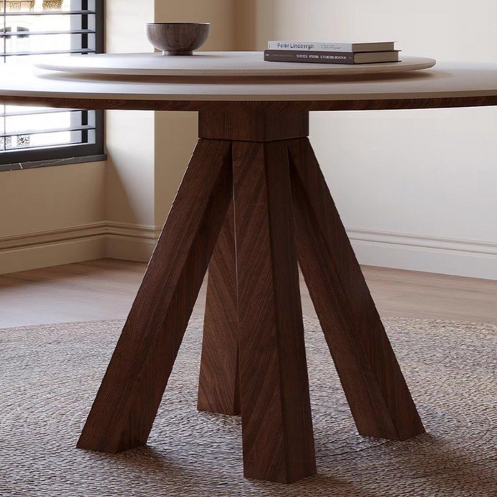 LUCINDA Japandi Round Sintered Stone Dining Table