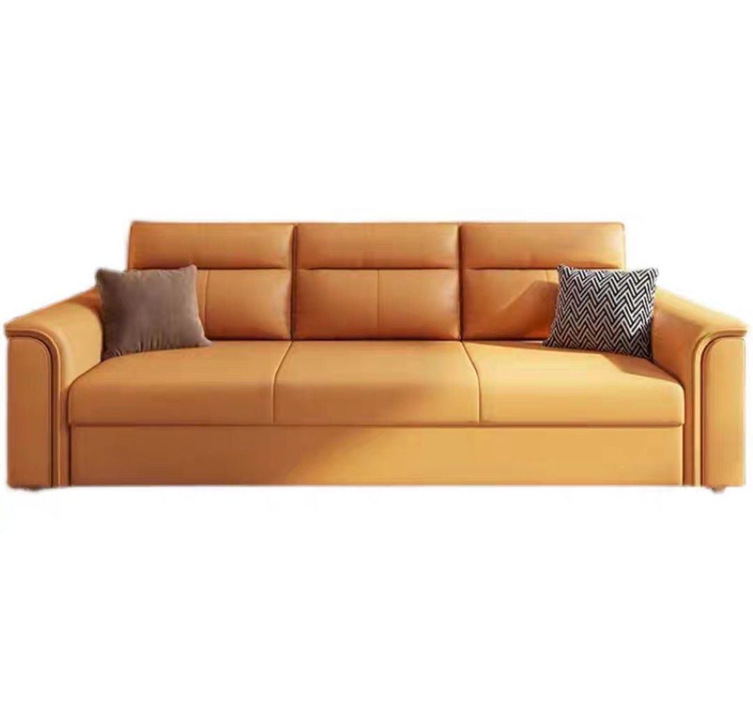 ZAVIRA Electric Motorized Leather Sofa Bed