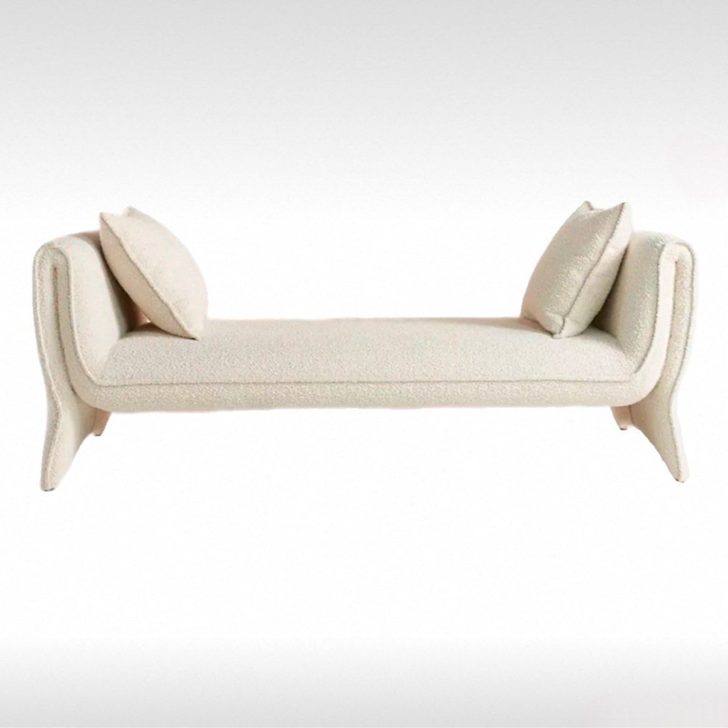 AIELN Modern Boucle Bench