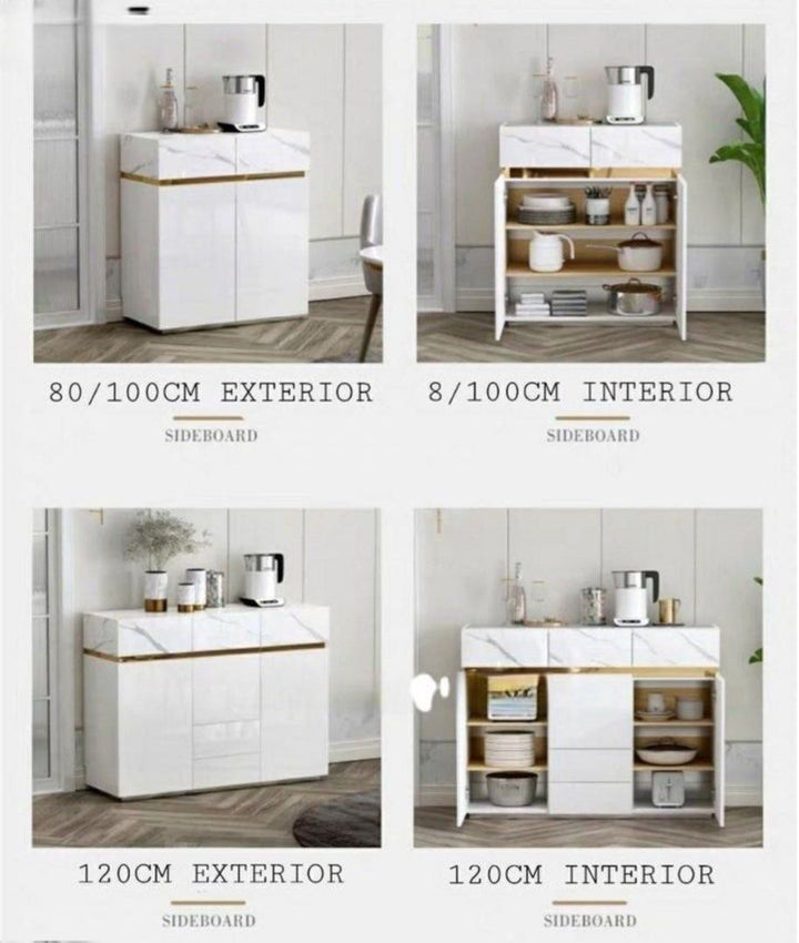 KESKI Modern Marble Sideboard