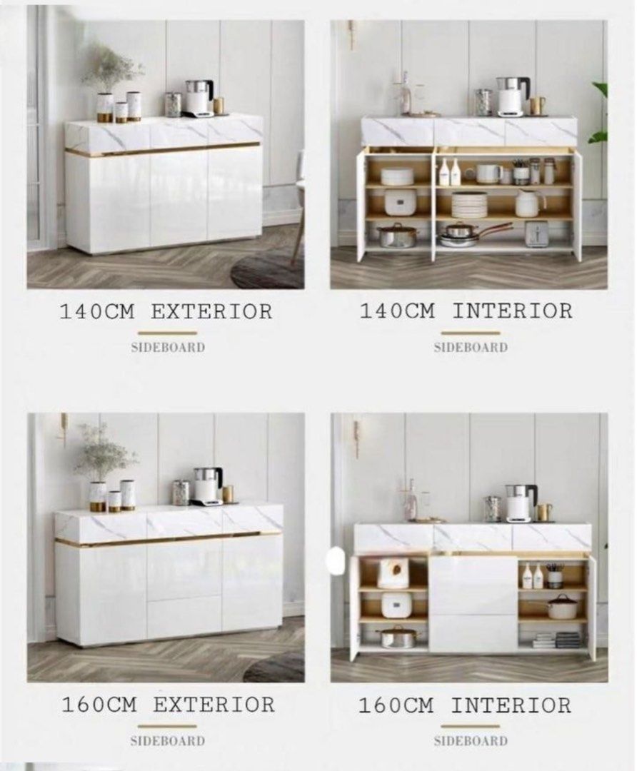 KESKI Modern Marble Sideboard