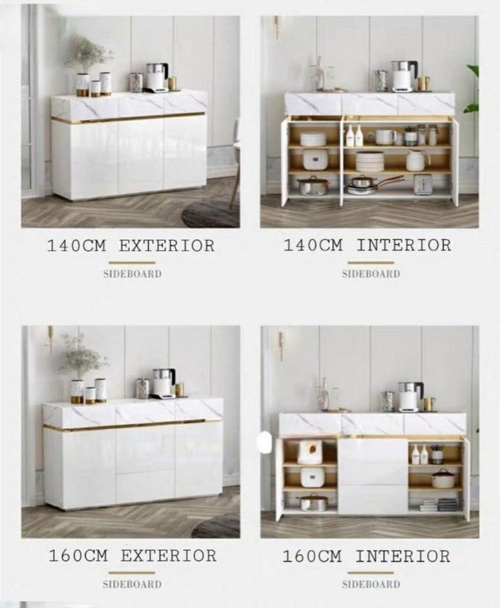 KESKI Modern Marble Sideboard