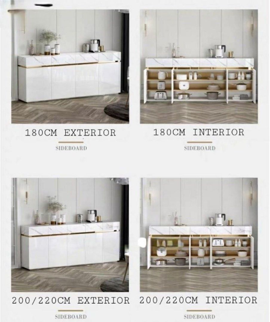 KESKI Modern Marble Sideboard
