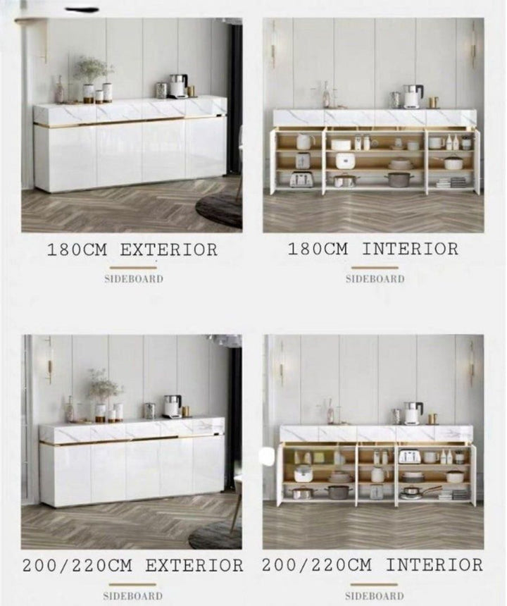 KESKI Modern Marble Sideboard