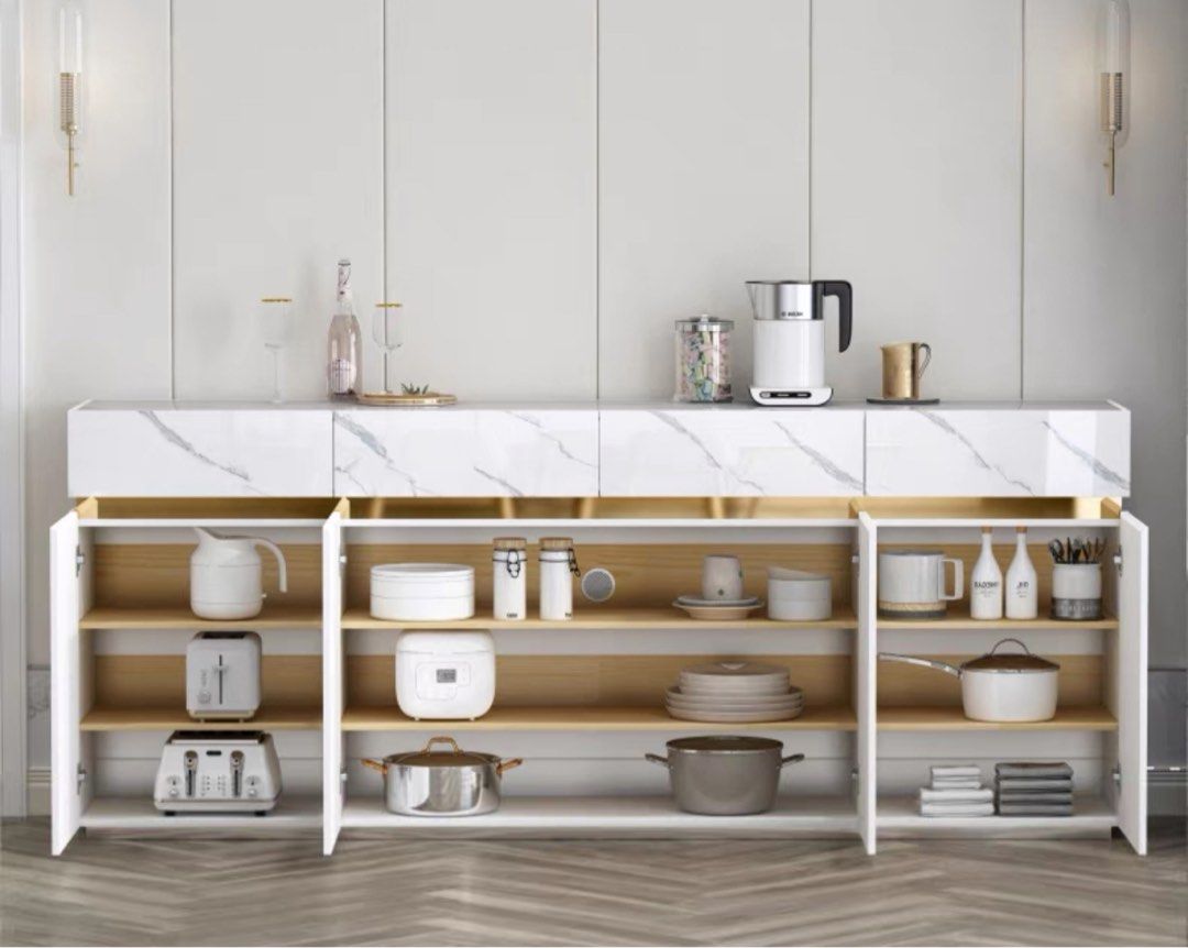KESKI Modern Marble Sideboard