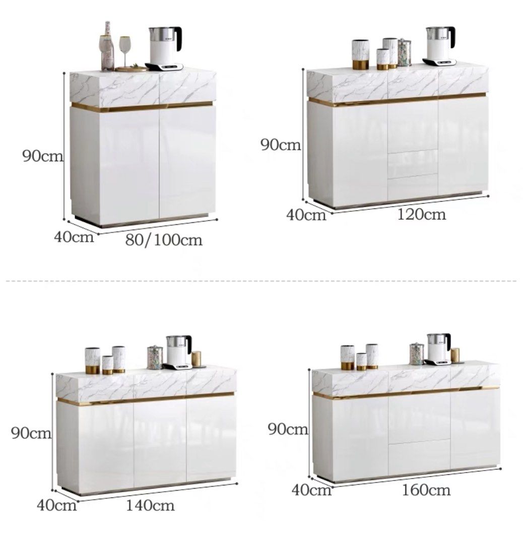 KESKI Modern Marble Sideboard