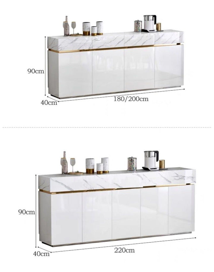 KESKI Modern Marble Sideboard