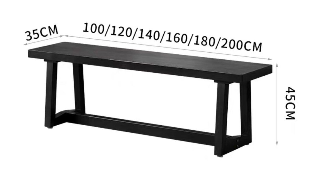 SYLVAN Modern Solid Wood Bench