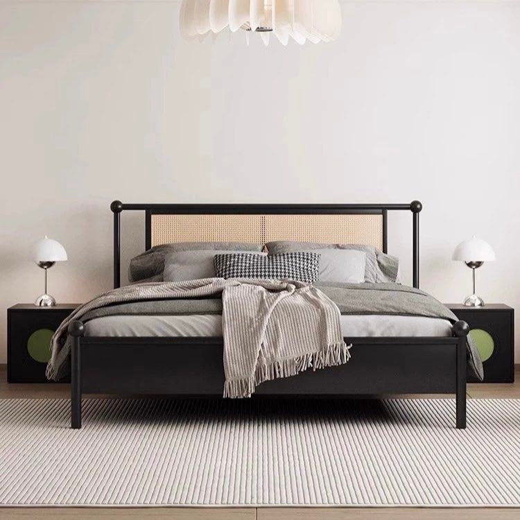 JOWIN Rustic Rattan Bedframe