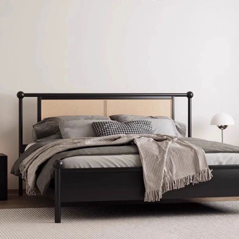 JOWIN Rustic Rattan Bedframe