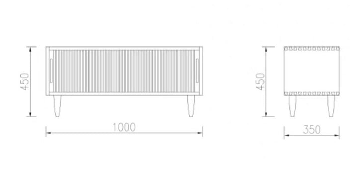 JOZIER Modern Shoe Cabinet Bench