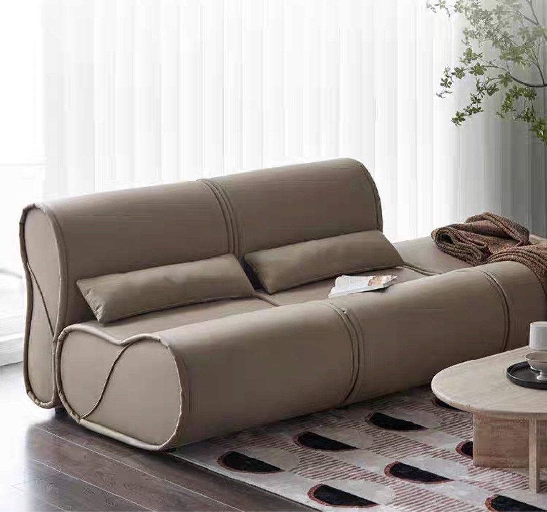 MILANOIR Modern Modular Leather Sofa