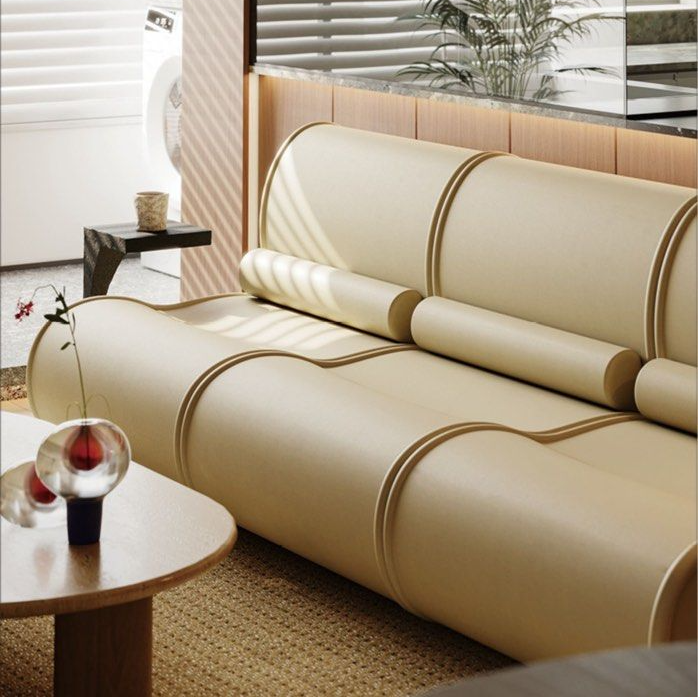 MILANOIR Modern Modular Leather Sofa