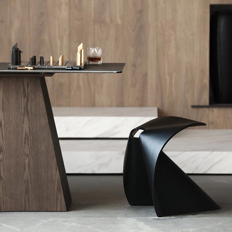 JUAN Creative Solid Wood Short Stool