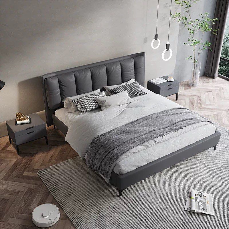 JUDE Modern Leather Bedframe