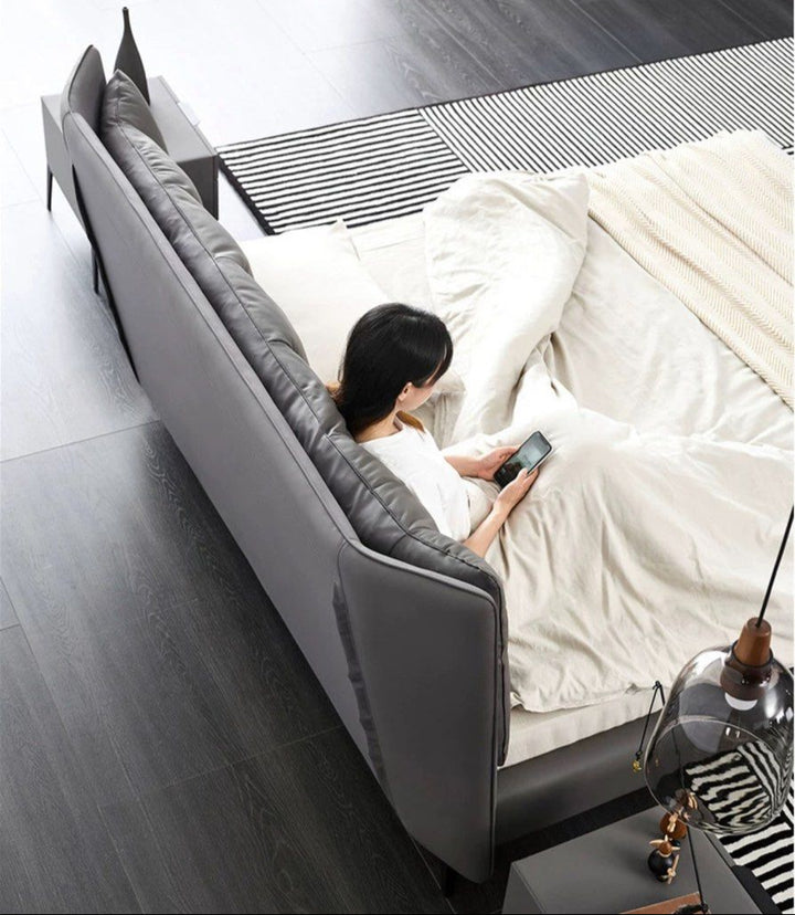 JUDE Modern Leather Bedframe