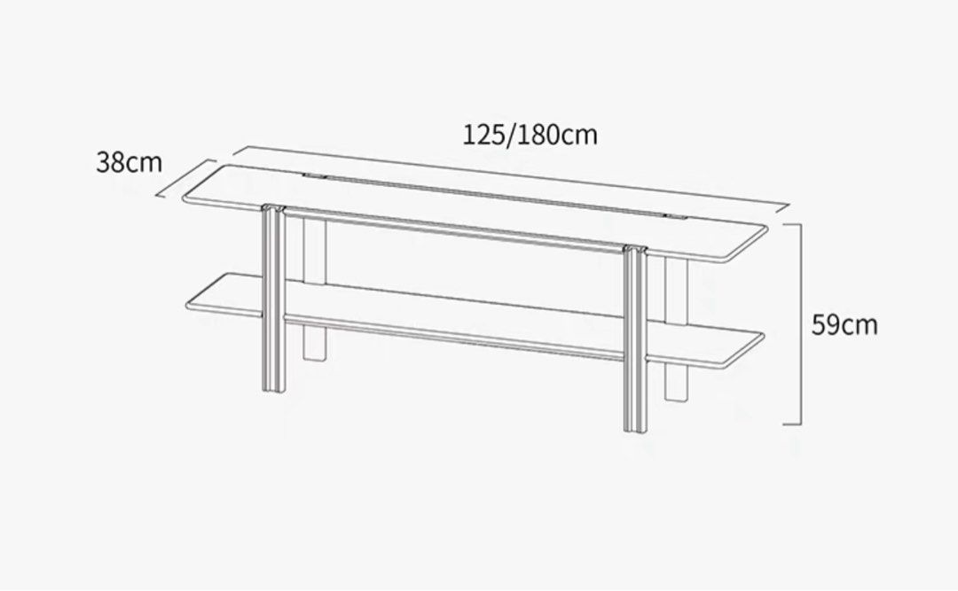 TAINA Modern Solid Wood Display Shelf