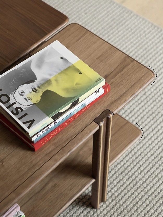 TAINA Modern Solid Wood Display Shelf