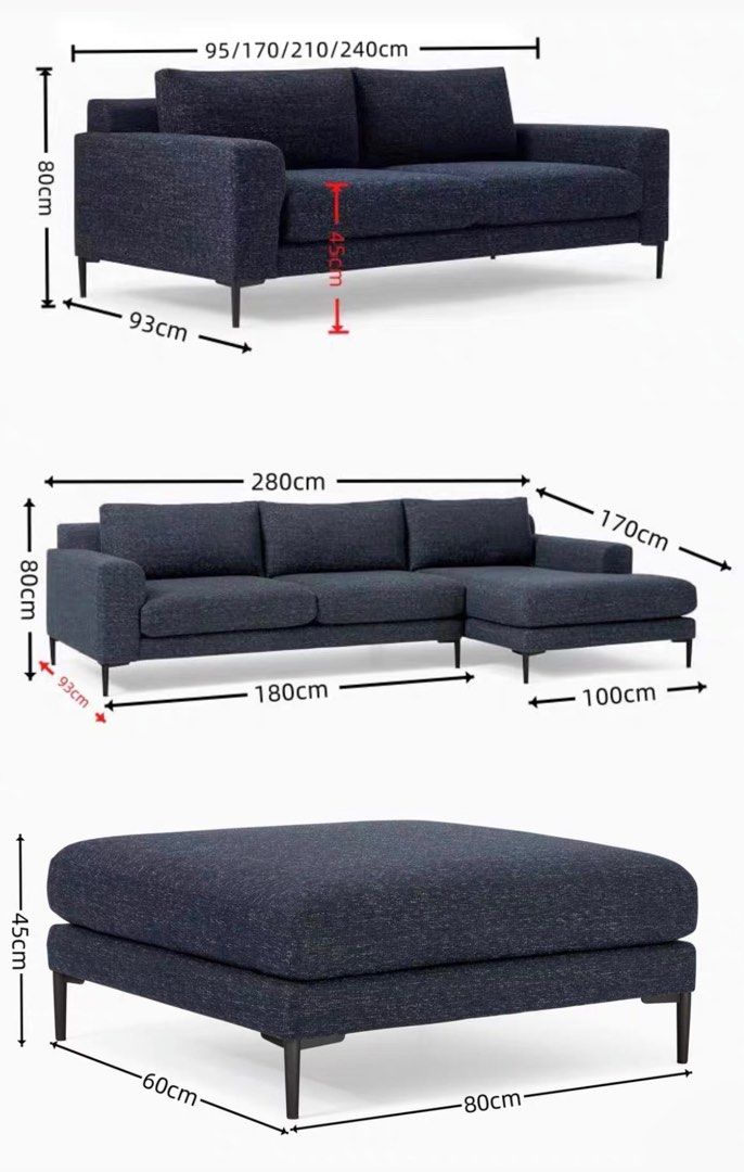 ALDIRA Modern Fabric Sofa