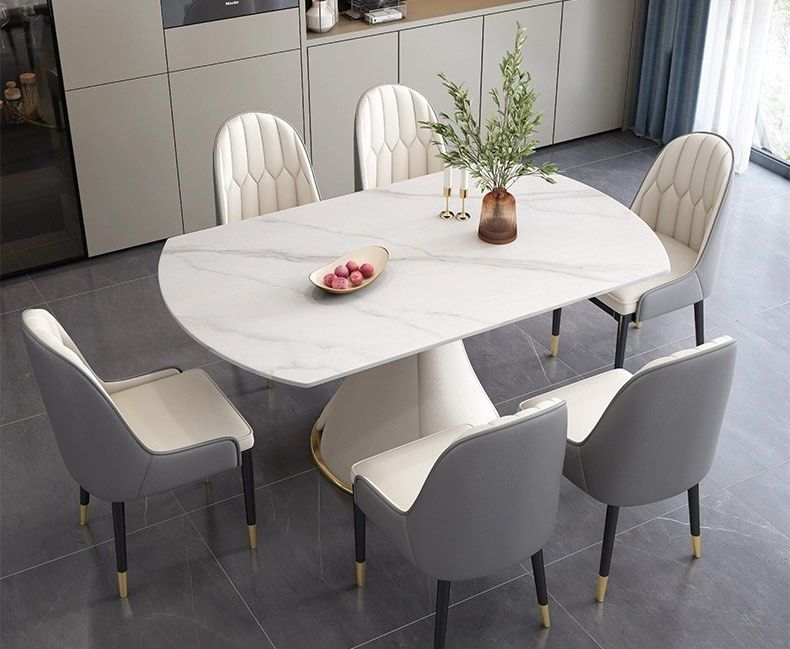 THEON Extendable Round Sintered Stone Dining Table