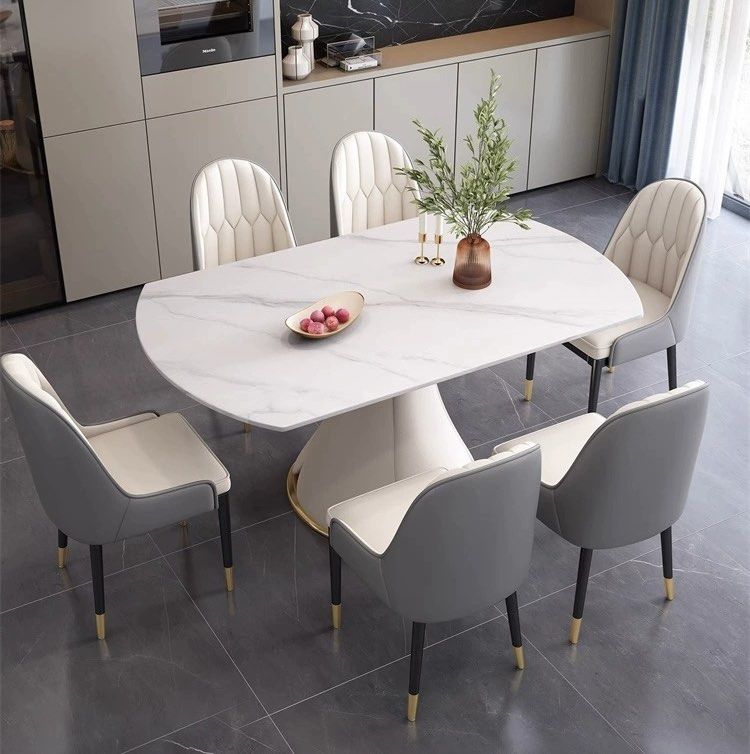 THEON Extendable Round Sintered Stone Dining Table