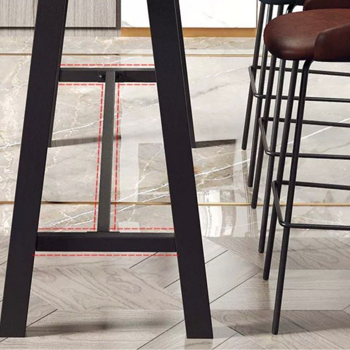 ALBA Rustic Solid Wood Bar Table