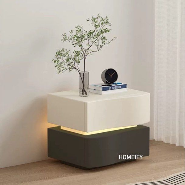 JUSTIN Modern LED Bedside Table
