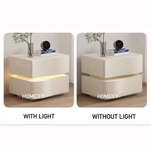 JUSTIN Modern LED Bedside Table