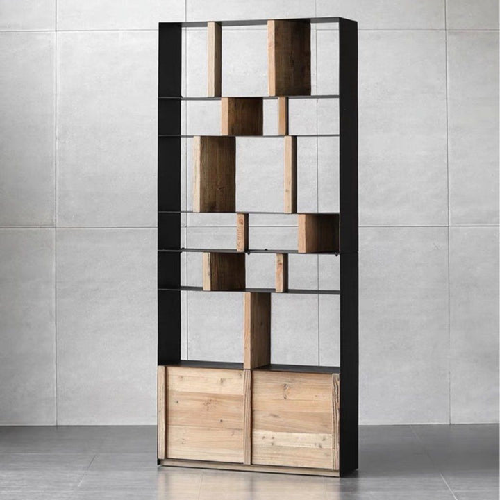 RENATO Modern Solid Wood Display Shelf