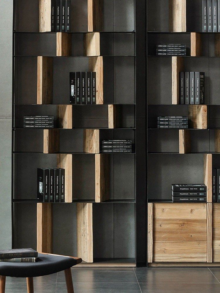 RENATO Modern Solid Wood Display Shelf
