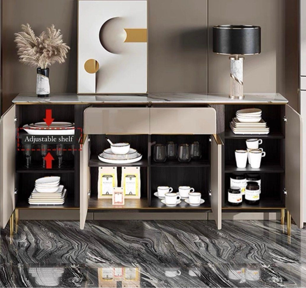 KEMP Modern Sintered Stone Slim Sideboard
