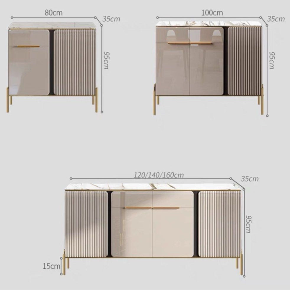 KEMP Modern Sintered Stone Slim Sideboard