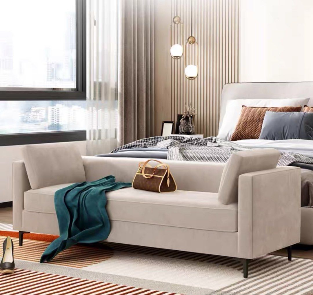 KEATON Modern Velvet Bench