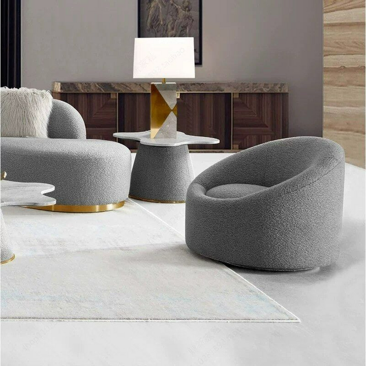 HENRY Japandi Boucle Lounge Chair