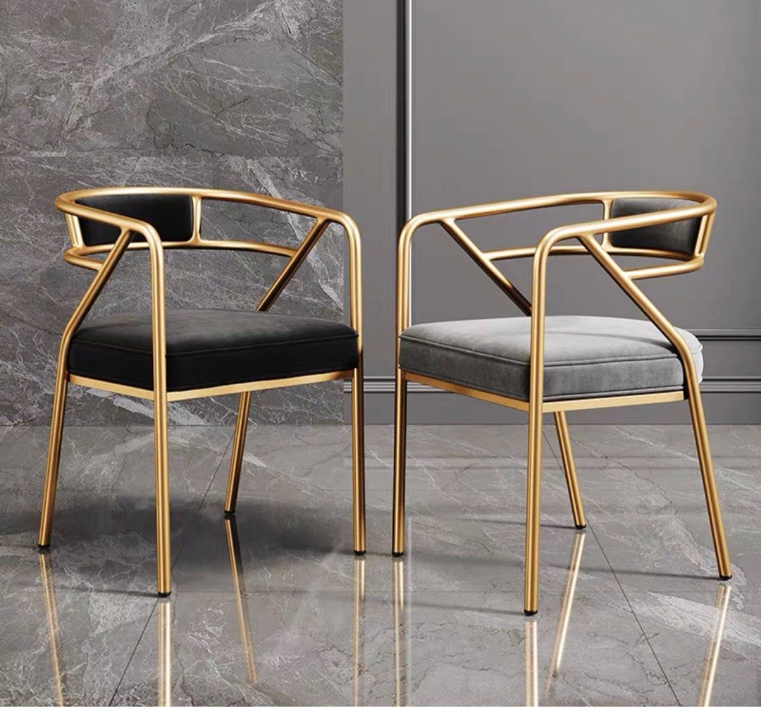 LUKIN Nordic Metal Dining Chair