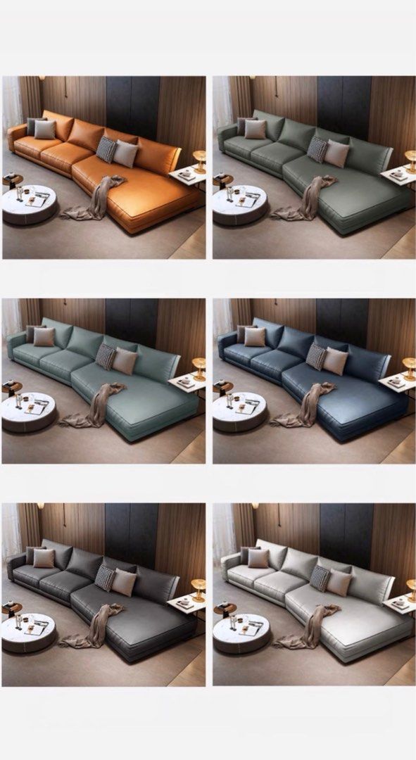 SORVALIS Modern Leather Sofa
