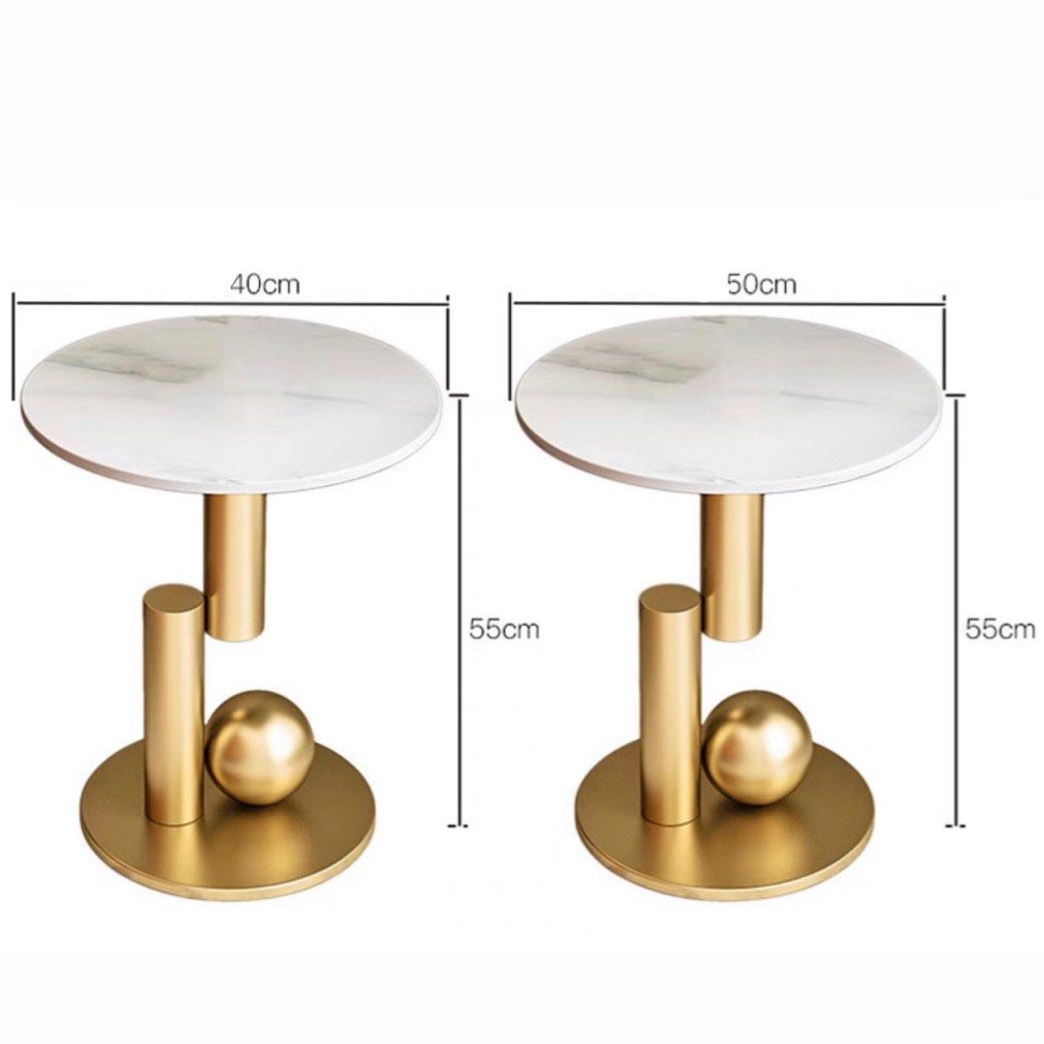 RICKON Modern Marble Side Table