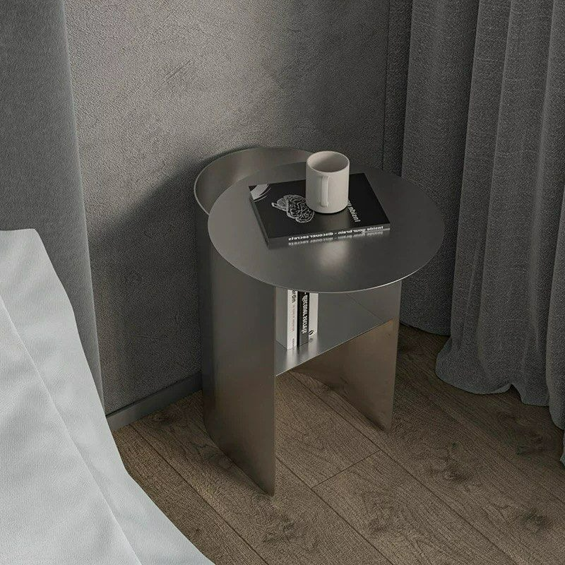 TARAZA Modern Stainless Steel Side Table