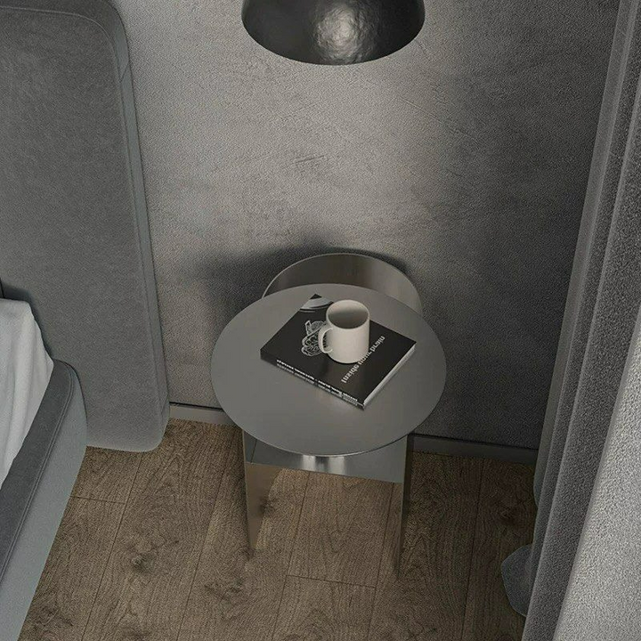 TARAZA Modern Stainless Steel Side Table